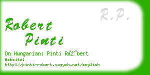 robert pinti business card